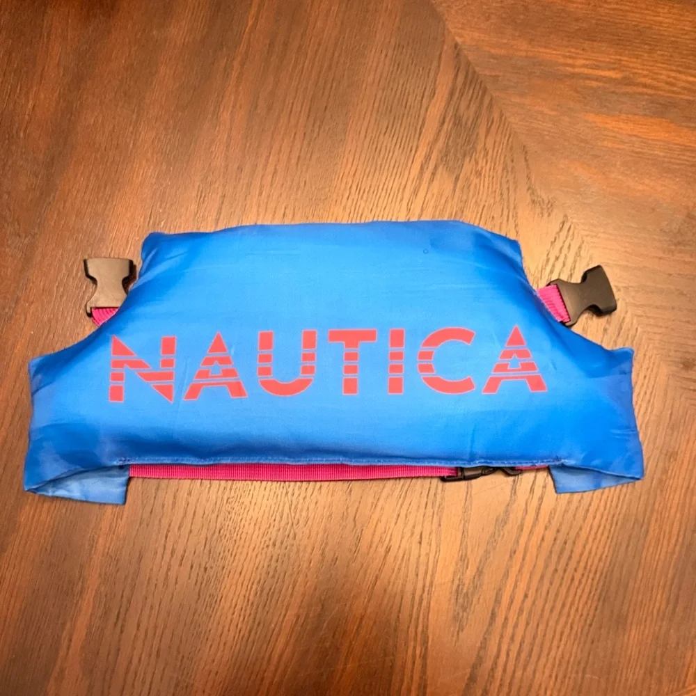 Nautica Kids Swim Vest Floaties 33-55 lbs Blue Puddle Jumper